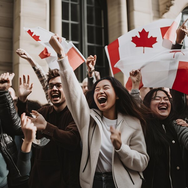 People with Flag